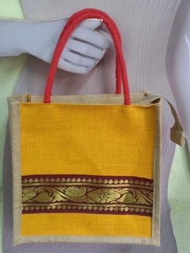 Designer Handmade Eco-Friendly Jute Bags For Shopping, Office And Grocery