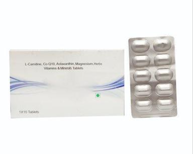Non Toxic L-Carnitine Co Q10 Astaxanthin Magnesium Herbs Vitamins Minerals Tablets