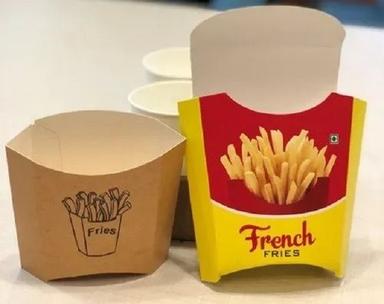 Food Grade and Disposable Duplex Printed Customized French Fries Box