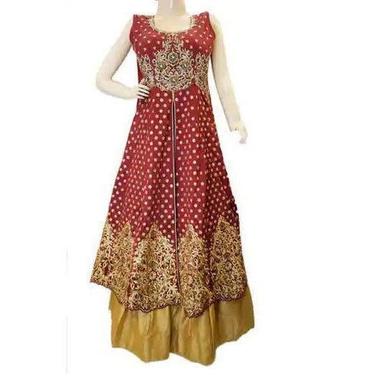 Breathable Wedding Embroidered Ladies Ethnic Wear Dress 