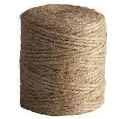 Brown Long Soft Shiny Fiber Eco Friendly Uses For Packaging Industry Bags Jute Twine Spool