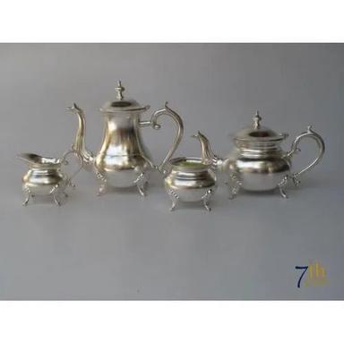 EPNS Silver Plated Tea Coffee Set For Gifting Purposes With 4-8 Inch Size