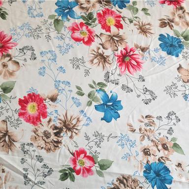 Anti Shrinkage 230x250 Centimeter Printed Cotton Bed Sheet Fabric