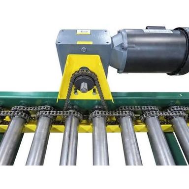 1000 Kg Per Meter Mild Steel Roller Chain Driven Roller Conveyors