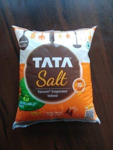 Semi Automatic Vacuum Evaporated Iodized Tata Salt For Food Products With 1 Kg Packaging Size