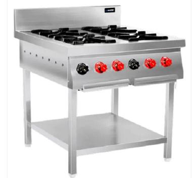 Gray 20 Kg Weight Manual Stainless Steel Material Four Burner Lpg Gas Stove