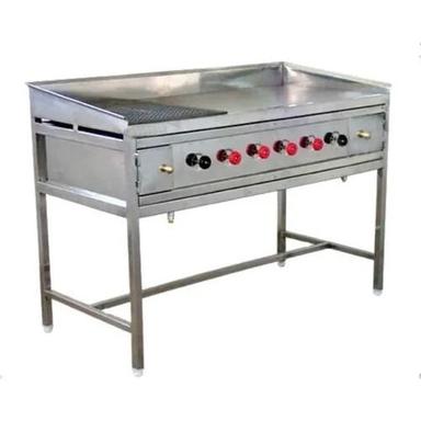 Gray 500 Chapati Per Hour Stainless Steel Chapati Plate With Puffer For Commercial Use