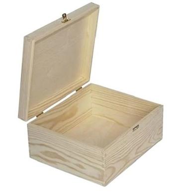 Wood Portable And Light Weight Square Storage Wooden Box