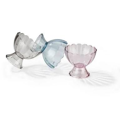 Transparent Food Grade Plastic Ice Cream Cup For Home (Set Of 6 Pcs)