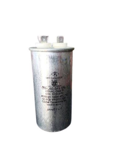 450 Volts Cylindrical Premium Quality Aluminum Air Conditioner Motor Capacitor Capacitance: 60 Uf