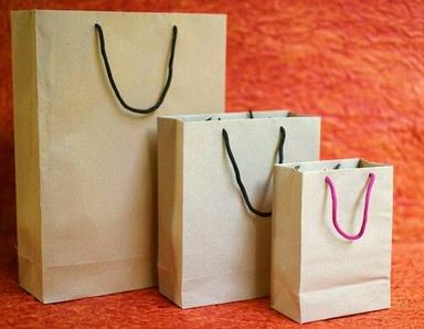 Paperboard Portable Foldable Lightweight Kraft Paper Shopping Bags With Handle