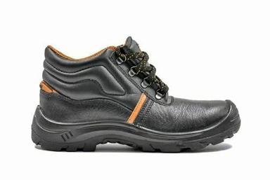 Hillson Mens Industrial Mens 5 And 10 Number Size Black Leather Safety Shoes