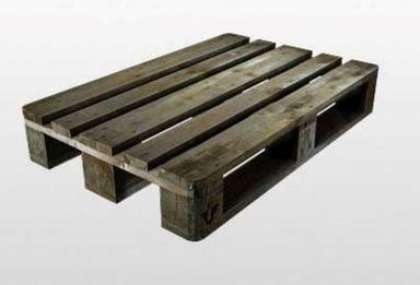 Brown Zero Plastic Content Solid Box Style Single Deck Babool Wood Pallet For Heavy Duty