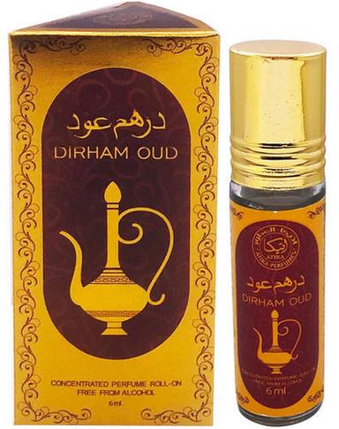 Free From Alcohol Mild Fragrance Dirham Oud Roll On Perfume