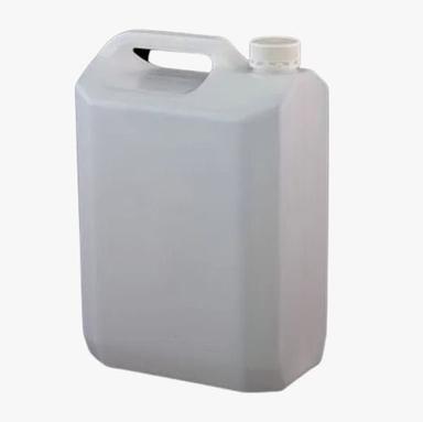 White 0.55Kg 5 Liter Capacity Rectangle Shaped Rigid Plastic Jerry Can