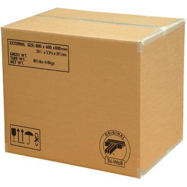 Black 3 Ply Square Printed Corrugated Packing Box, 0-3 Mm Thickness