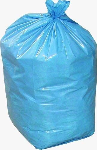 Blue Plain Surface Elongated Highly Tensile Hard Biodegradable Plastic Bags 