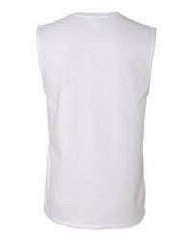 Mens Plain Round Shape Sleeveless Cotton T Shirts