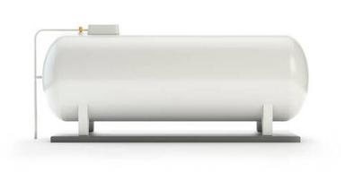 Cylinder Shape 35 Kg Weight 65 liters of fuel Capacity White Gas Tank