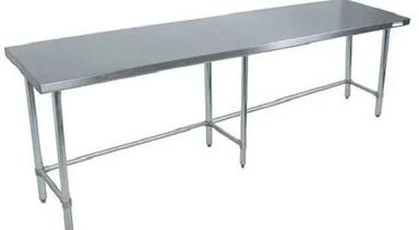 Machine Made 3 Feet Rectangular Polished Stainless Steel Dining Table