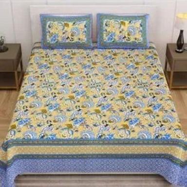 Anti Shrink 100% Soft Cotton Printed King Size Double Bedsheet With 2 Pillowcases General Medicines