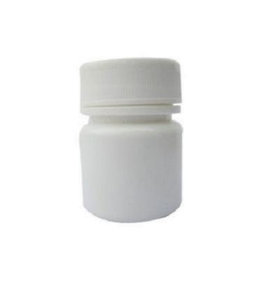 White 10 Ml Round Matte Finished High Density Polyethylene Small Container