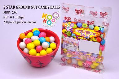 5 Star Ground Nut Flavoured Candy Balls Net Wt. 100 Gm General Medicines