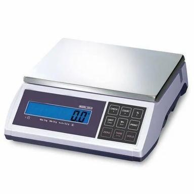 White Electronic Lcd Display Mild Steel Weighing Scales For Laboratory Use