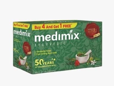Green 50 Gram Non Toxic Natural Herbs Moisture Medimix Ayurvedic Soap