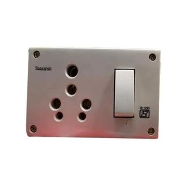 Rectangular Electric Polycarbonate Switch Socket Combine For Commercial Use Application: Domestic
