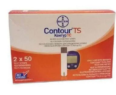 Easy To Operate Contour Ts Disposable Sugar 2 X 50 Test Strips For Personal And Clinical Use