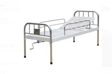 Silver Stainless Steel Polished Surface Finished Comfortable Hospital Bed 