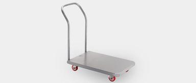 Automatic Portable Castor Wheel Mounted Open Type Flat Platform Light Luggage Trolley