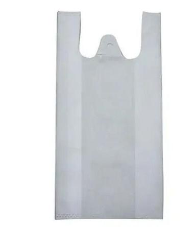 White 12 X 6 Inches Biodegradable Plain Flexiloop Handle Non Woven W Cut Bag 