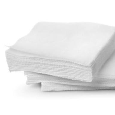 White 12X12 Cm Plain Anti-Allergic Disposable Tissue For Multi Function