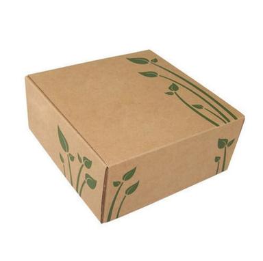 Brown Glossy Lamination Matte Finished Square Printed Corrugated Box