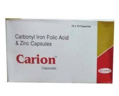 Carbonyl Iron Folic Acid And Zinc Capsules General Medicines