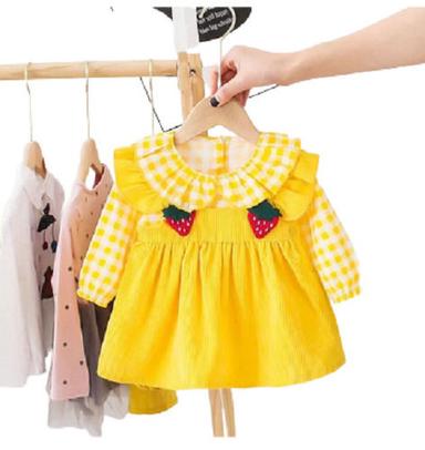 Multi Color Full Sleeves Round Neck Printed Cotton Frocks For Baby Girl