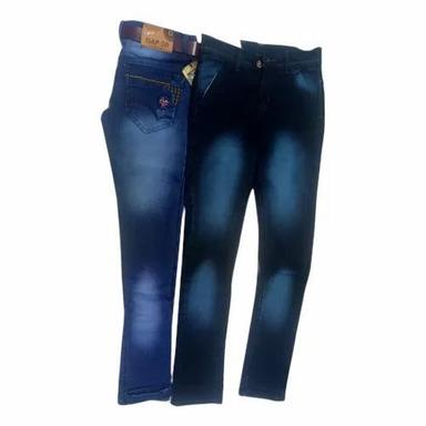 Silver Regular Fit Casual Wear Mens Stretchable Blue Denim Jeans