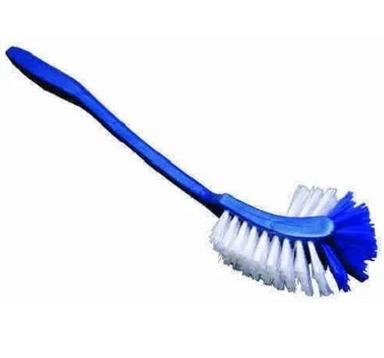 Blue 12 Inch Flexible Plastic Handle Bathroom Cleaning Toilet Brushes 
