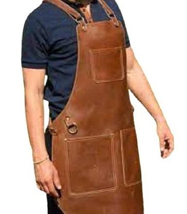 Brown  24 X 36 Inch Width 1.6 Mm Thickness Washable Leather Apron
