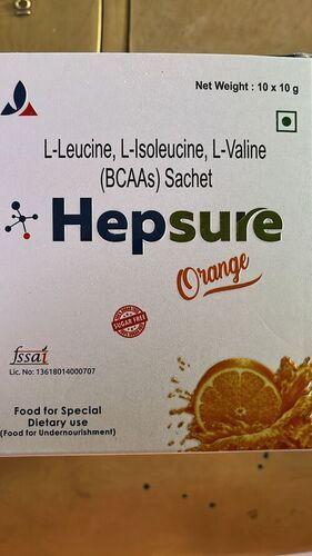 L- Leucine Hepsure Sachet With Orange Flavor, Net Weight 10X10G Application: Industrial