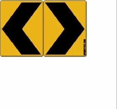 3m Yellow Chevron Sign Board, For Traffic / Road Safety
