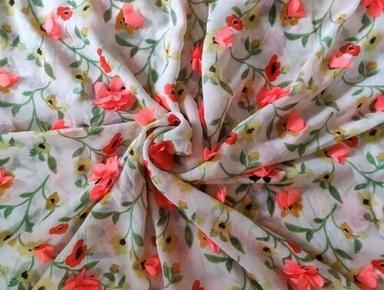 60 Gsm Shrink Resistant And Unfadable Floral Printed Georgette Fabric Density: 80 Gram Per Cubic Meter (G/M3)