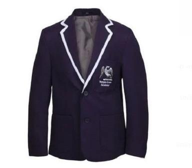 Long Sleeve Italian Spread Collar Woolen School Uniform Blazer 