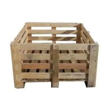 Brown 1100X700X550 Mm Strong Wooden Pallet Box For Packaging