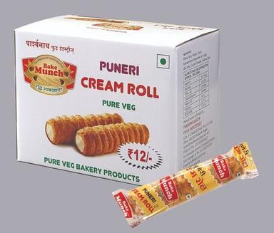 Brown Creamy And Crispy Pure Veg Puneri Cream Roll