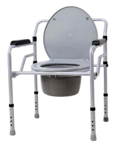 33X23X33 Cm 20 Kg Household Stainless Steel Folding Commode Chair  Height: 33  Centimeter (Cm)