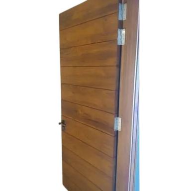 Brown 6A 4 Feet Plain Finish Surface Right Lock Handle Solid Wooden Interior Door