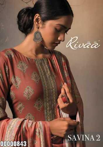Fibre Rivaa Ladies Fashionable Winter Wear Tweed Digital Printed Kurtis
